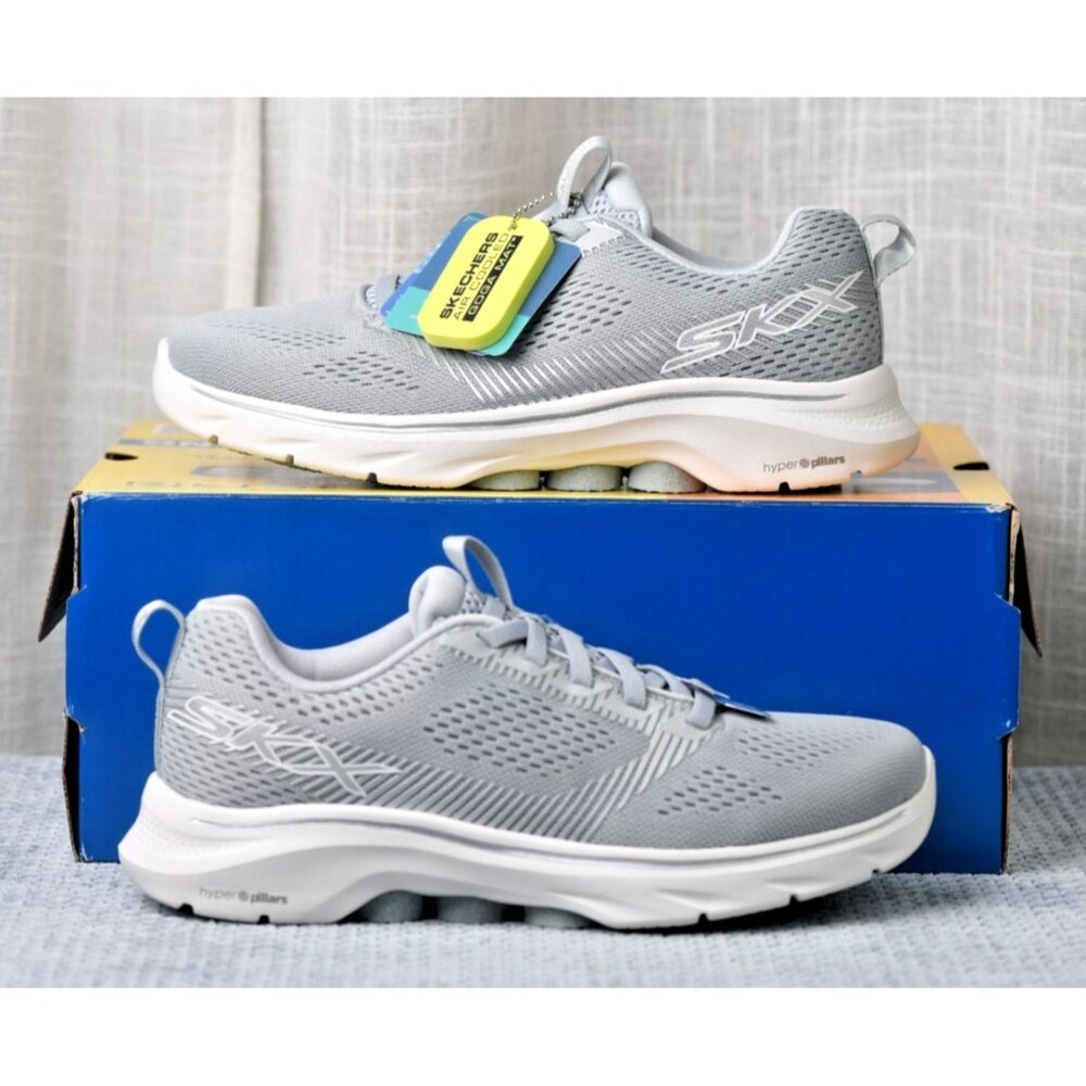 New! Size: 5.5 Women | Skechers Grey Go Walk 7 Hailey Trainers | 125251 - Picture 9 of 15